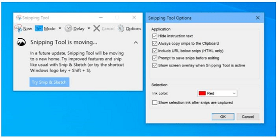 5. Snipping tool is the easiest way to take a screenshot in pc