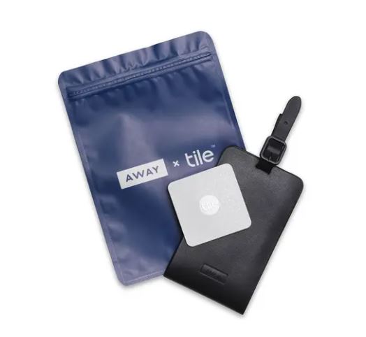 Smart Luggage Tag: Away XTile luggage tag gifts for intelligent woman